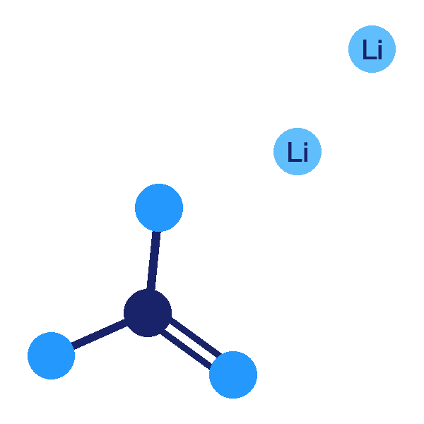 Lithium Carbonate molecular structure