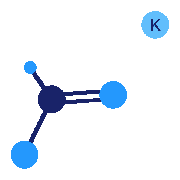 Potassium Formate molecular structure
