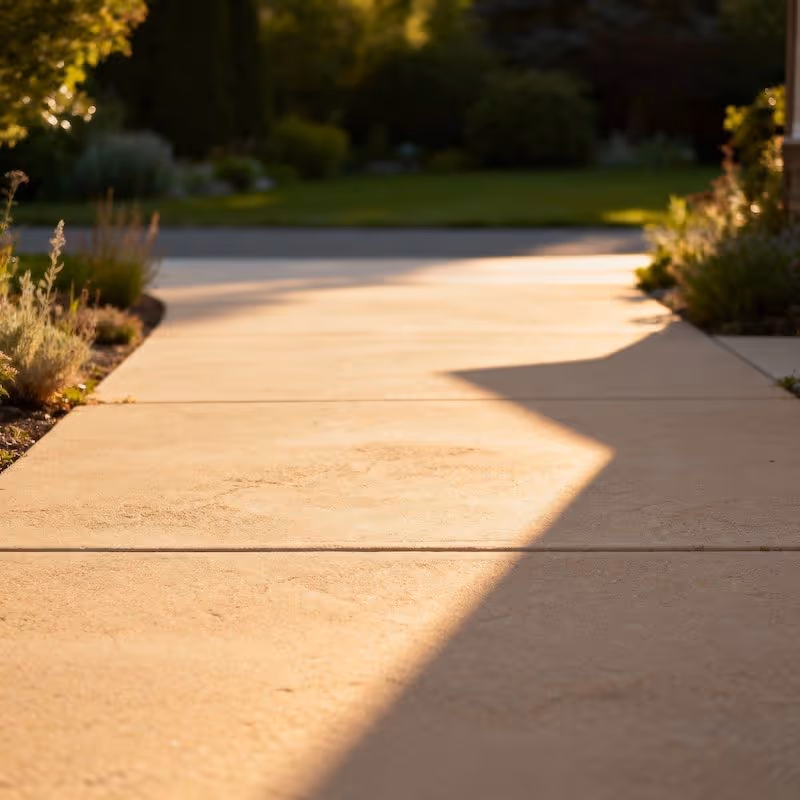 A colored concrete supply on a nice clean sidewalk in Spokane WA