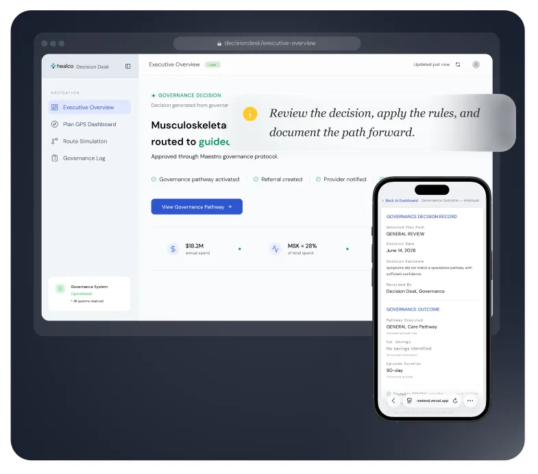 Govern Specialty Care at Entry - Mobile View