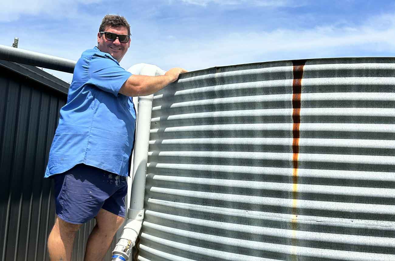 corrugated water tank bulk water delivery