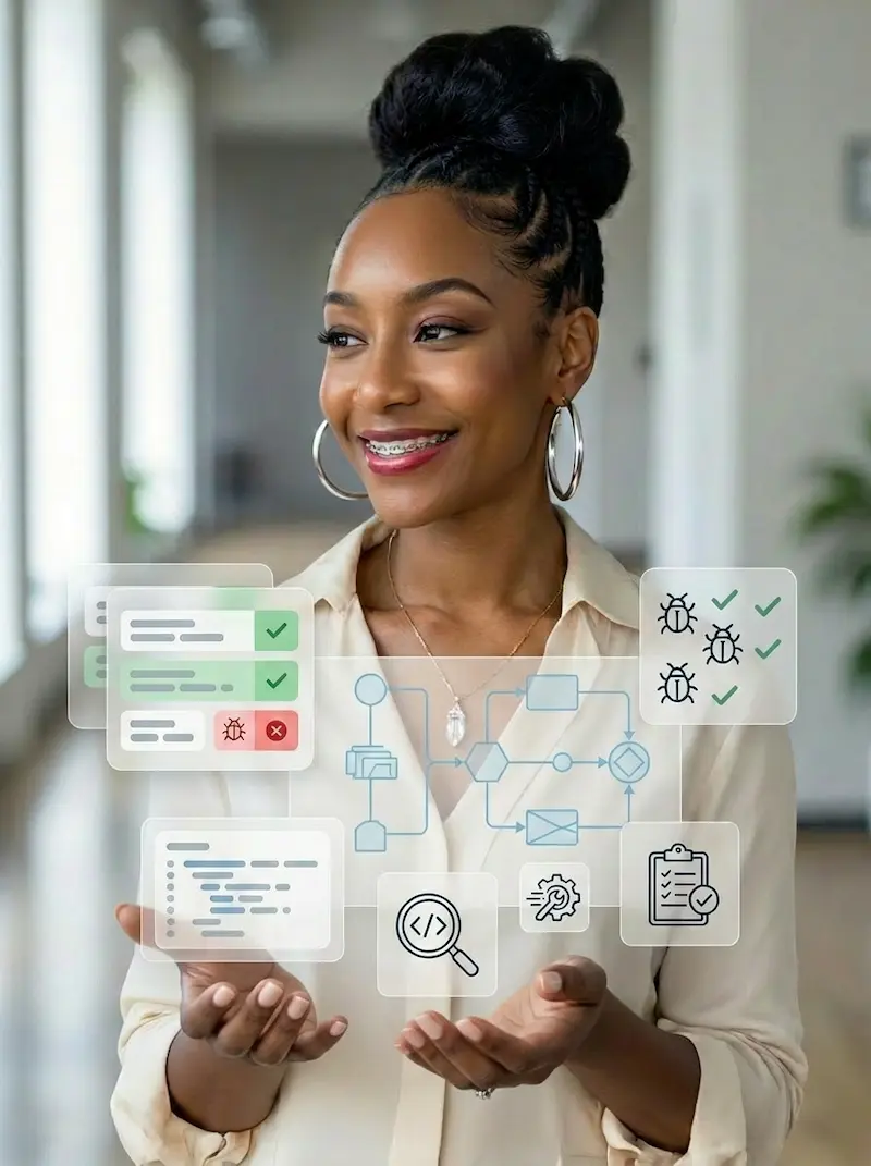 Join the QA Queens Mentorship Program to advance your career in software testing, quality assurance, automation, and technology leadership. Gain mentorship, practical skills, networking opportunities, and professional development support.