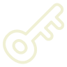 An off white hotel key icon