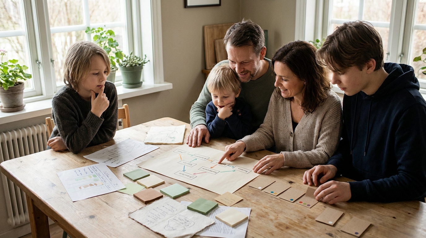 Illustration representing Decision Algorithms for Families and Professionals