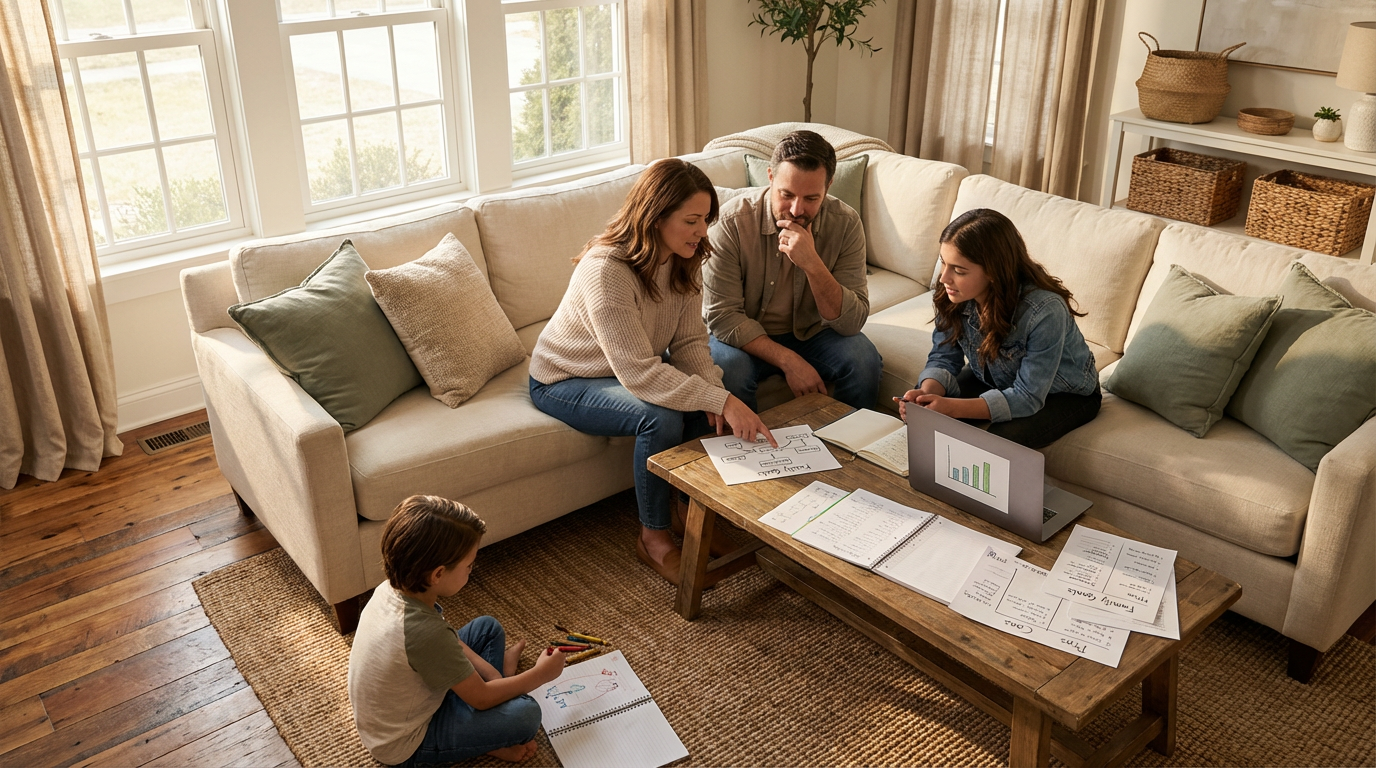 Illustration representing Self-Assessment and Decision Frameworks for Families