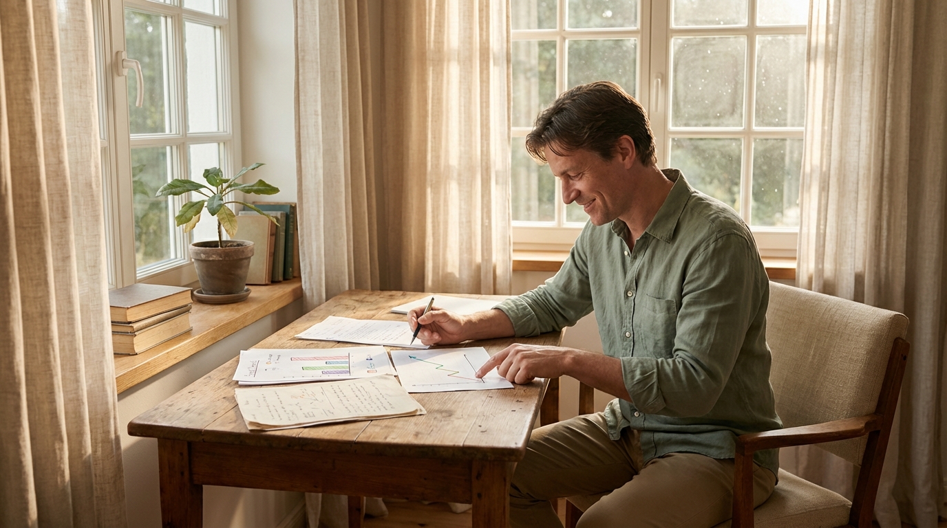 Illustration representing Reviewing Results and Adjusting Your Plan