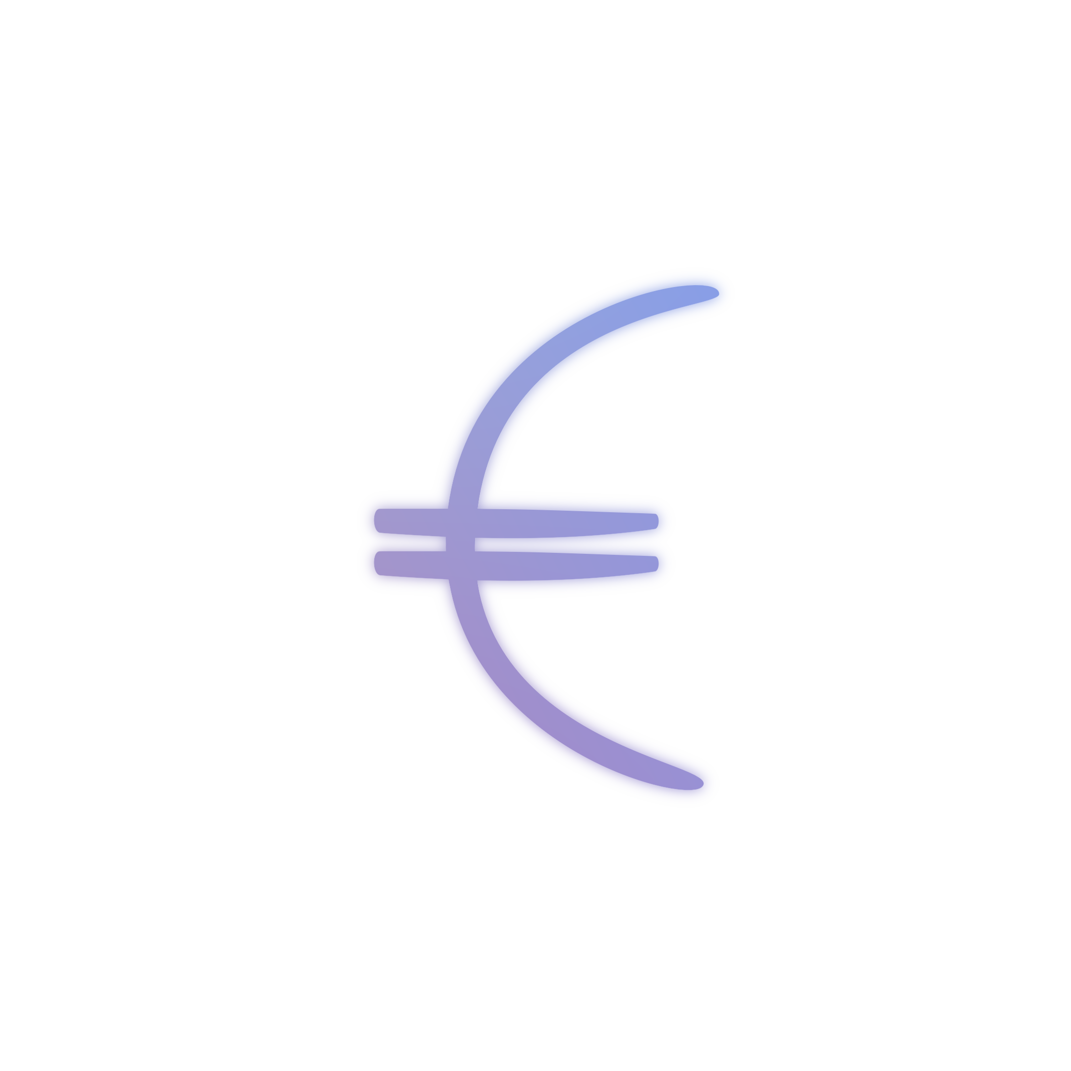 Tämä euron merkki symboloi laskua.