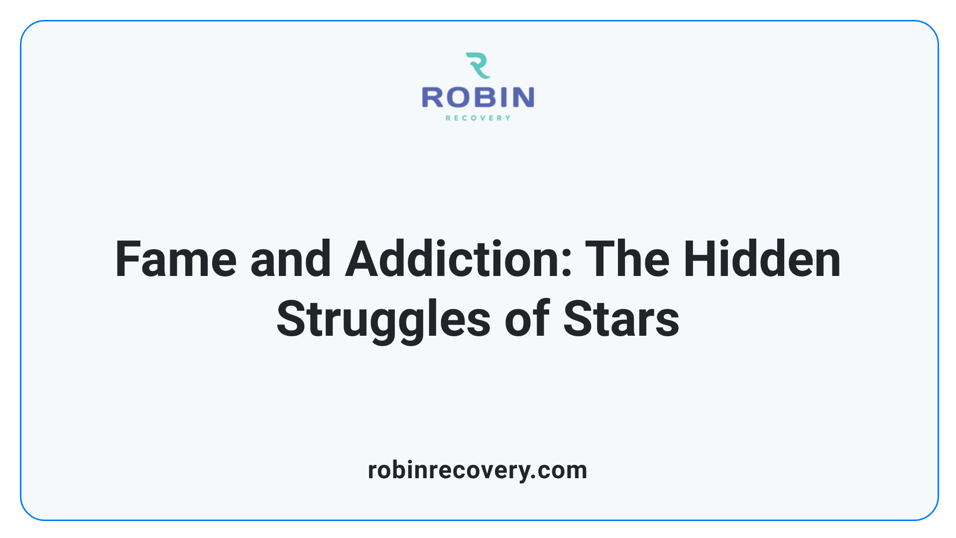 Fame and Addiction: The Hidden Struggles of Stars