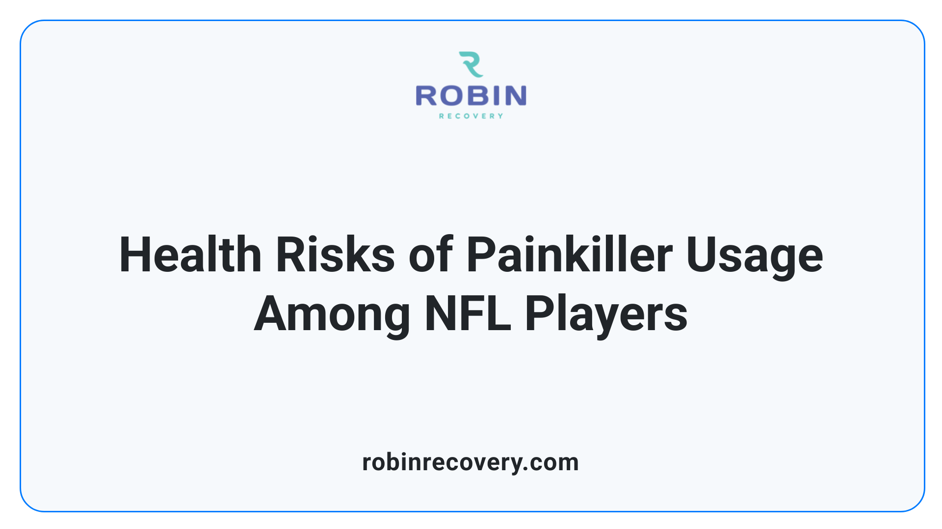 Health Risks of Painkiller Usage Among NFL Players