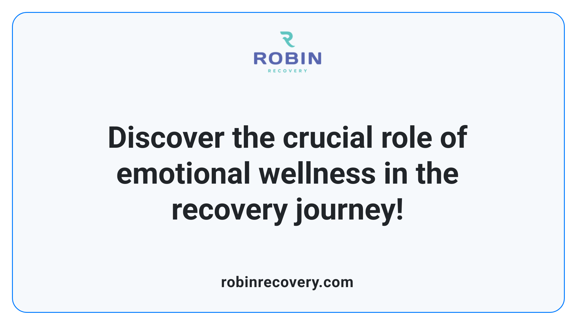 Discover the crucial role of emotional wellness in the recovery journey!