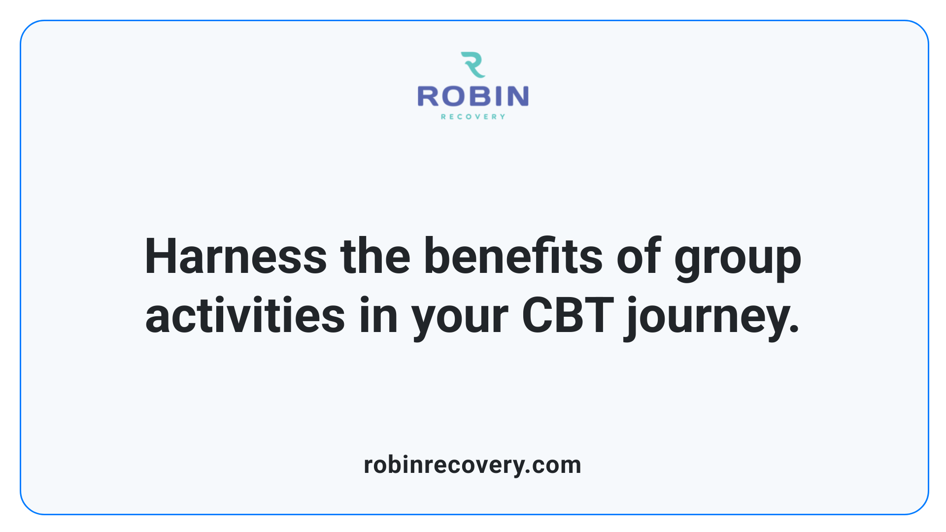 Harness the benefits of group activities in your CBT journey.