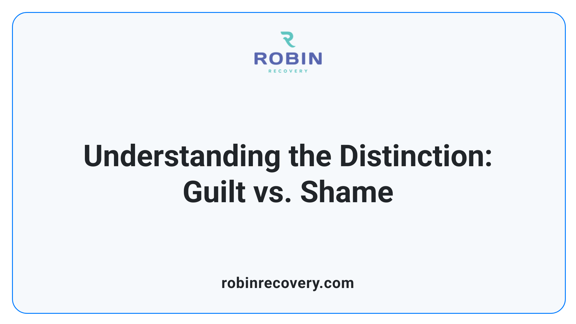Understanding the Distinction: Guilt vs. Shame