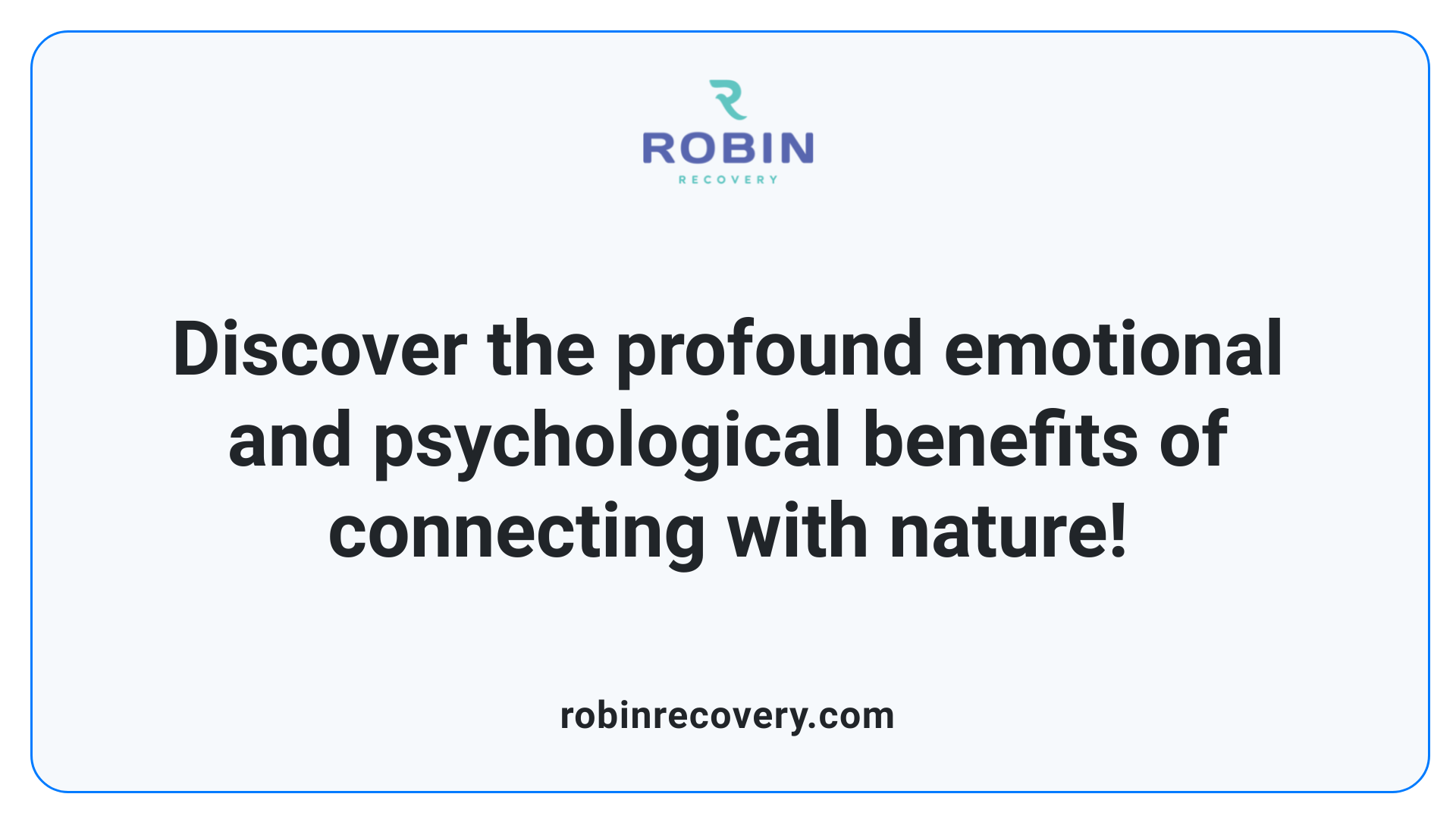 Discover the profound emotional and psychological benefits of connecting with nature!