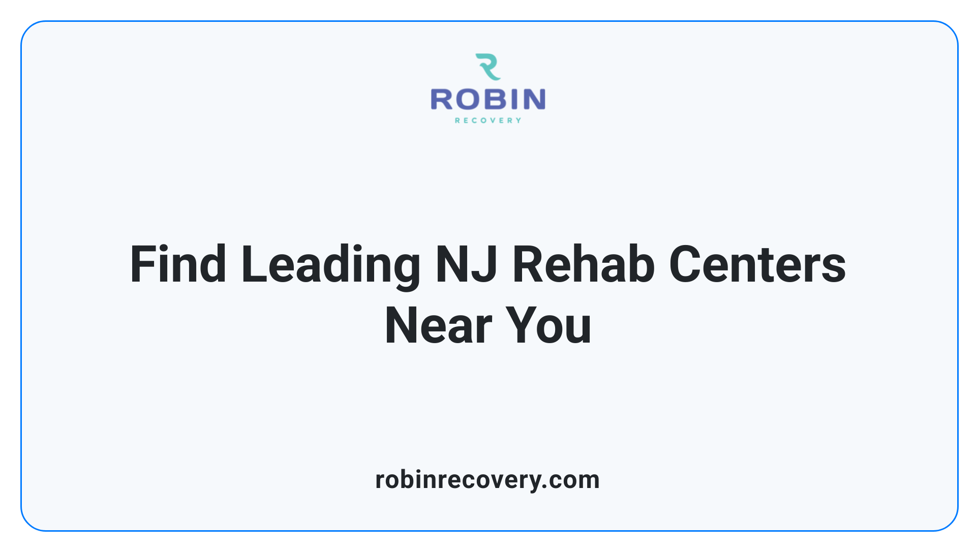 Find Leading NJ Rehab Centers Near You