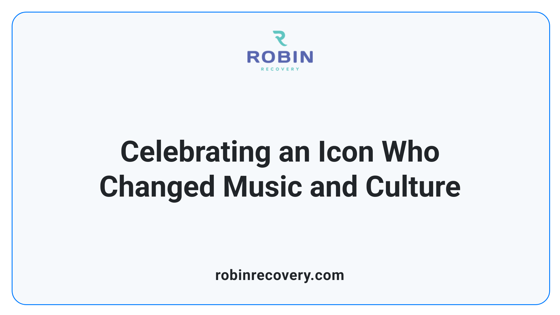 Celebrating an Icon Who Changed Music and Culture