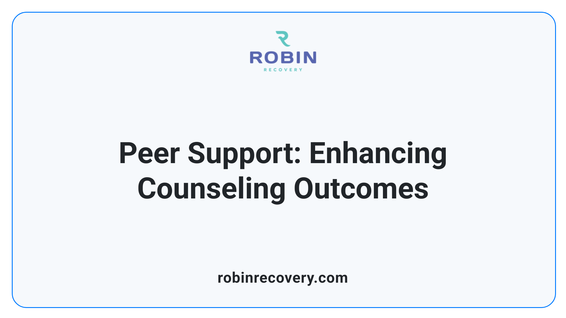 Peer Support: Enhancing Counseling Outcomes