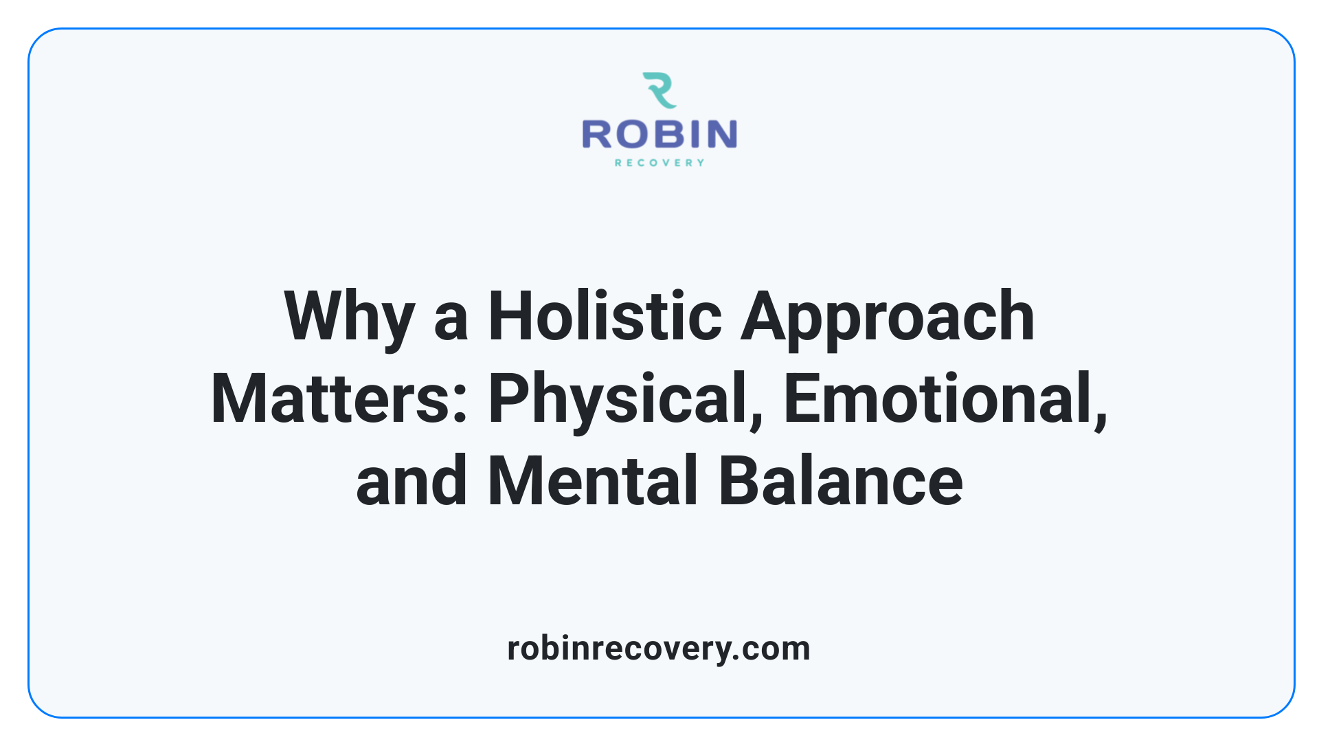 Why a Holistic Approach Matters: Physical, Emotional, and Mental Balance