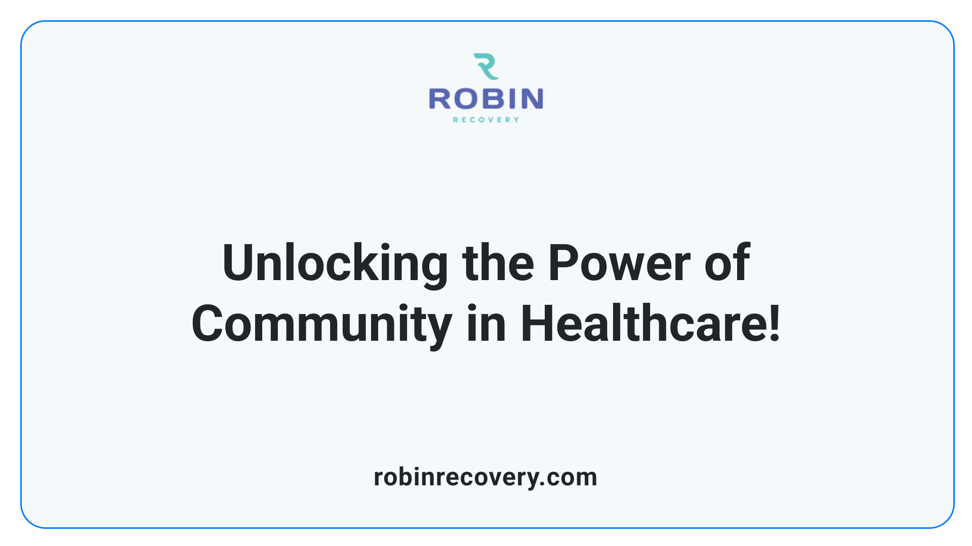 Unlocking the Power of Community in Healthcare!