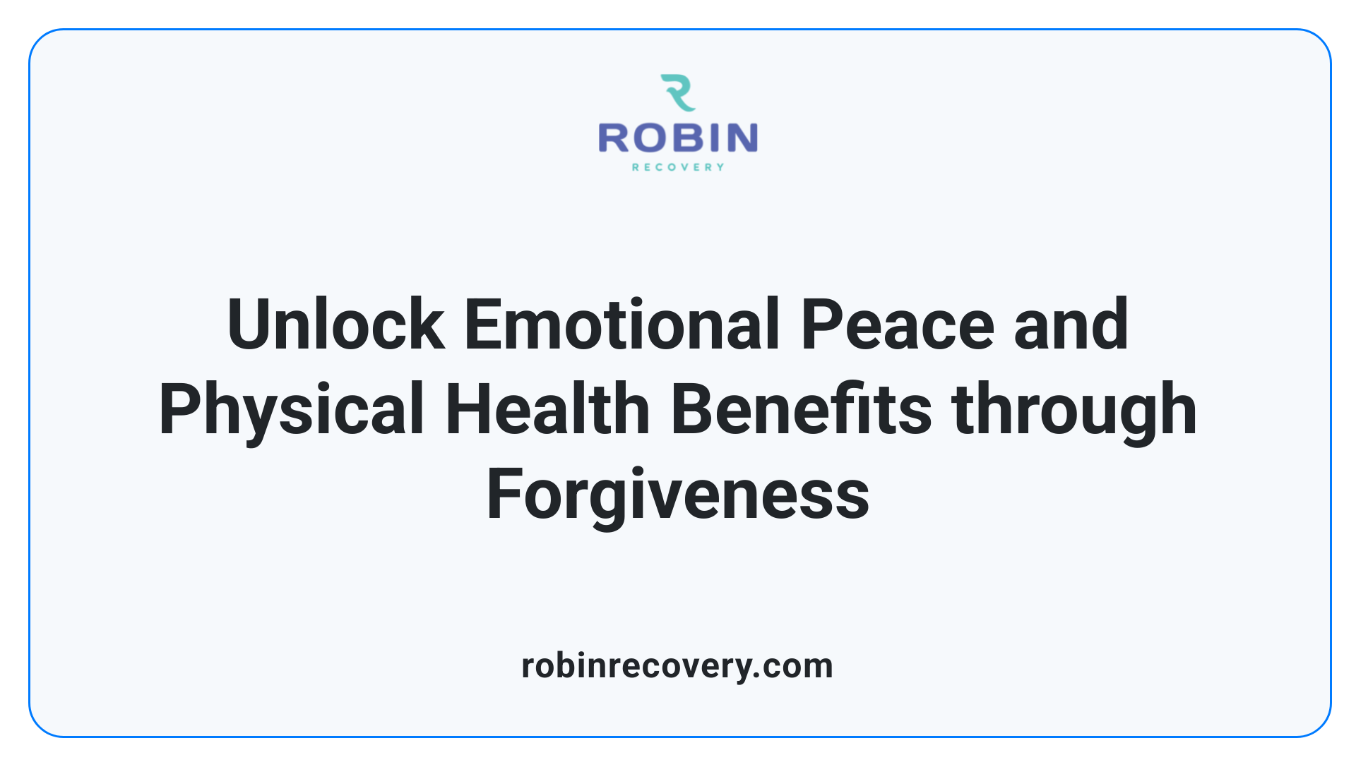 Unlock Emotional Peace and Physical Health Benefits through Forgiveness