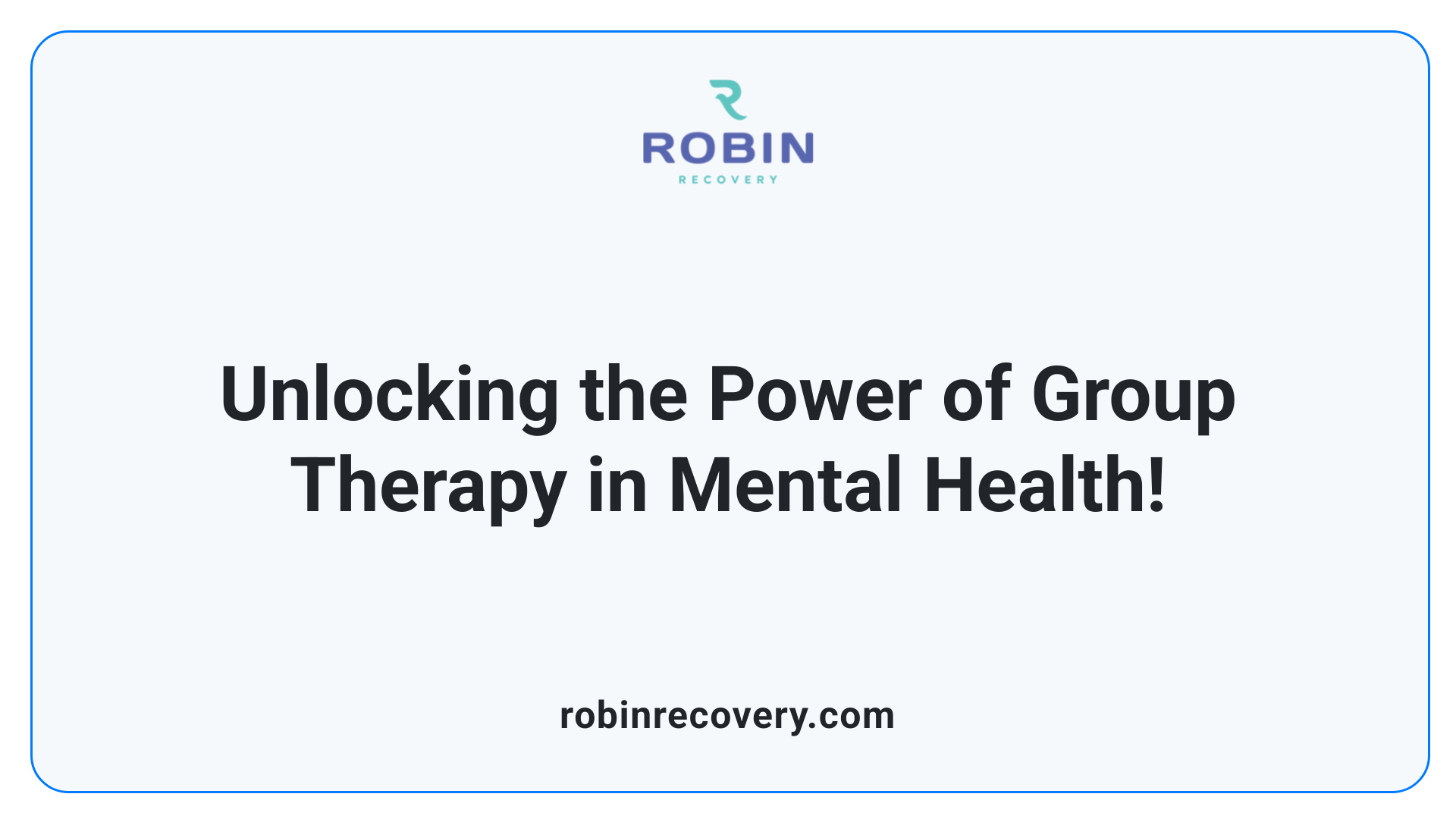 Unlocking the Power of Group Therapy in Mental Health!