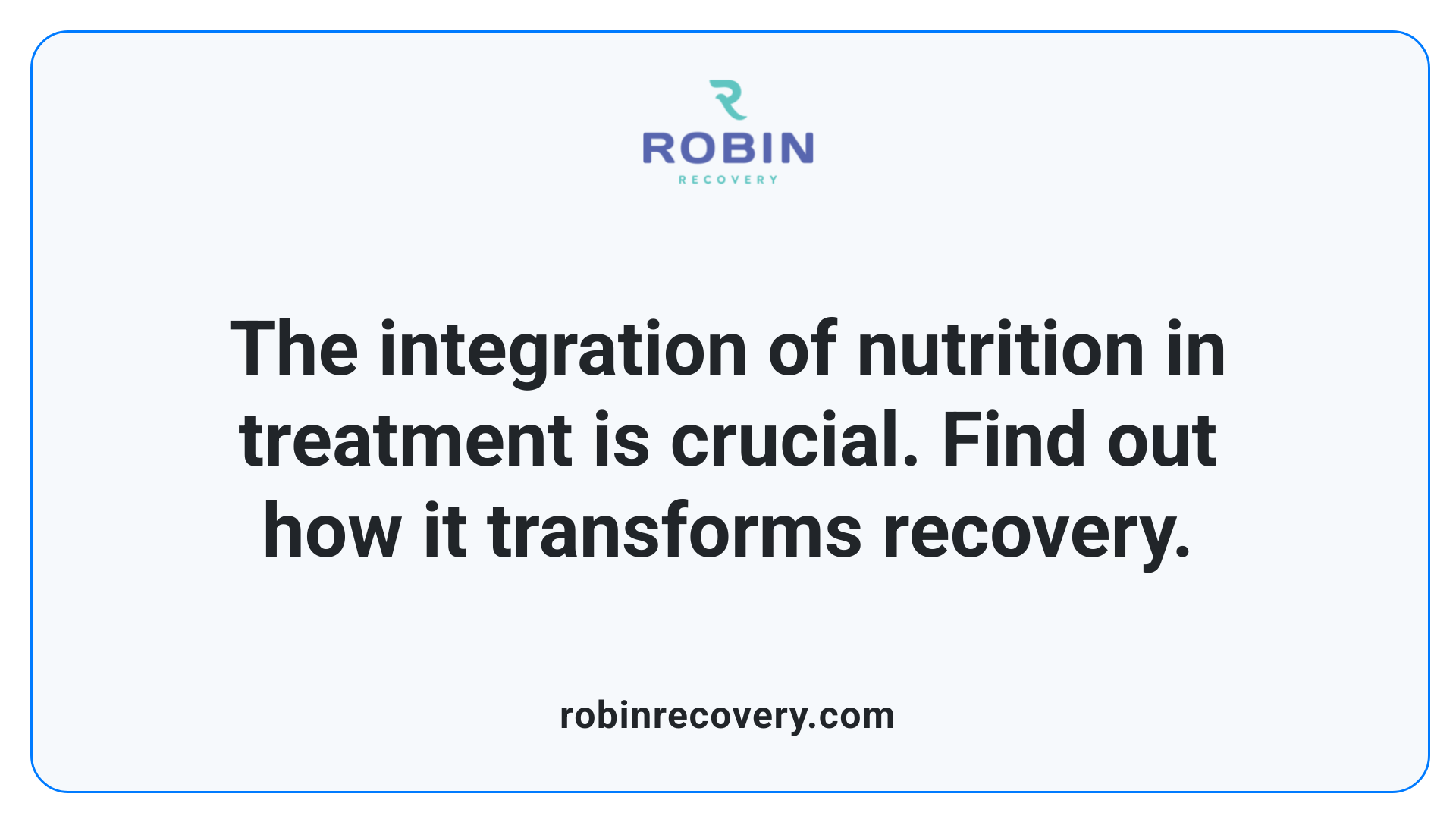 The integration of nutrition in treatment is crucial. Find out how it transforms recovery.
