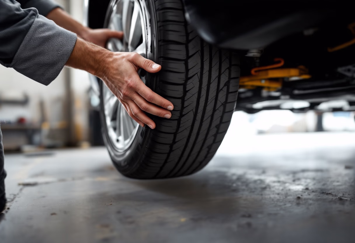 image of car tire rotation service