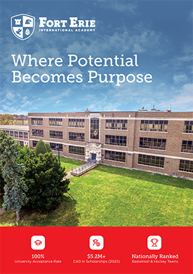 Cover of the Fort Erie International Academy Brochure 2026