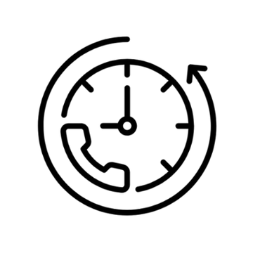 Circular icon depicting a checklist clipboard, wrench, lightbulb, gear, and calendar representing services and solutions.