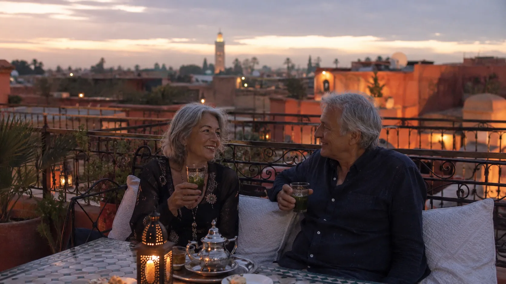 Aisha and Sam in Morocco