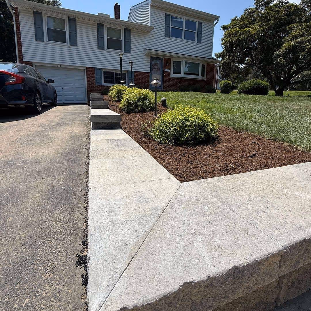 Fresh mulch landscaping and shrubs near me in Media, PA.