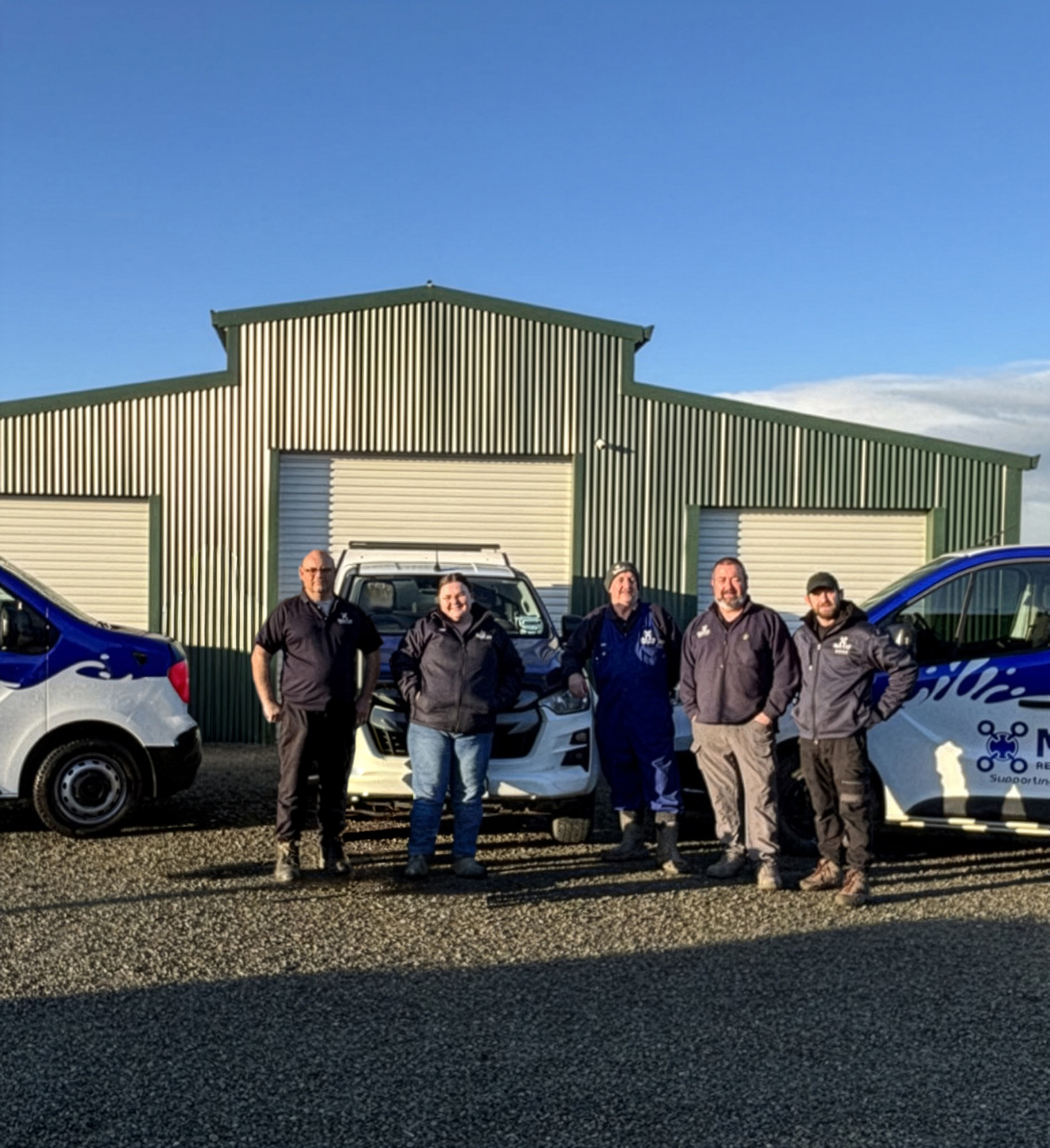 Milk R Us Team Photo with Lars, Toni, Zoe, Mark, Marty and Stefan