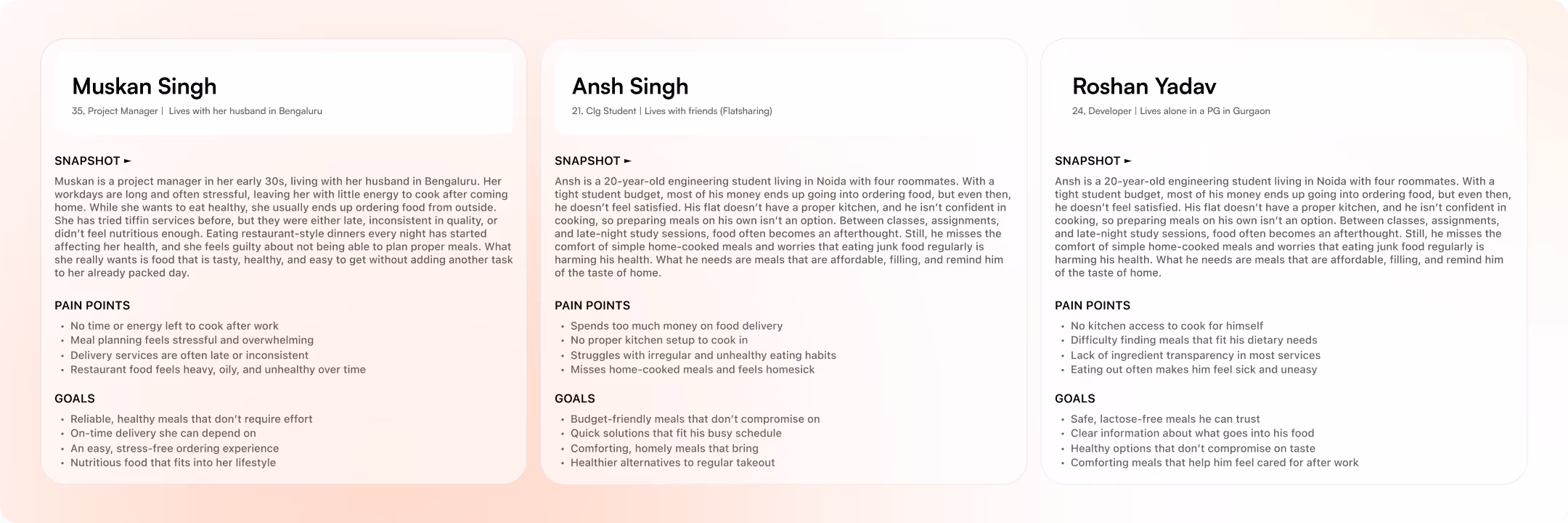 User Persona - Deen Dayal