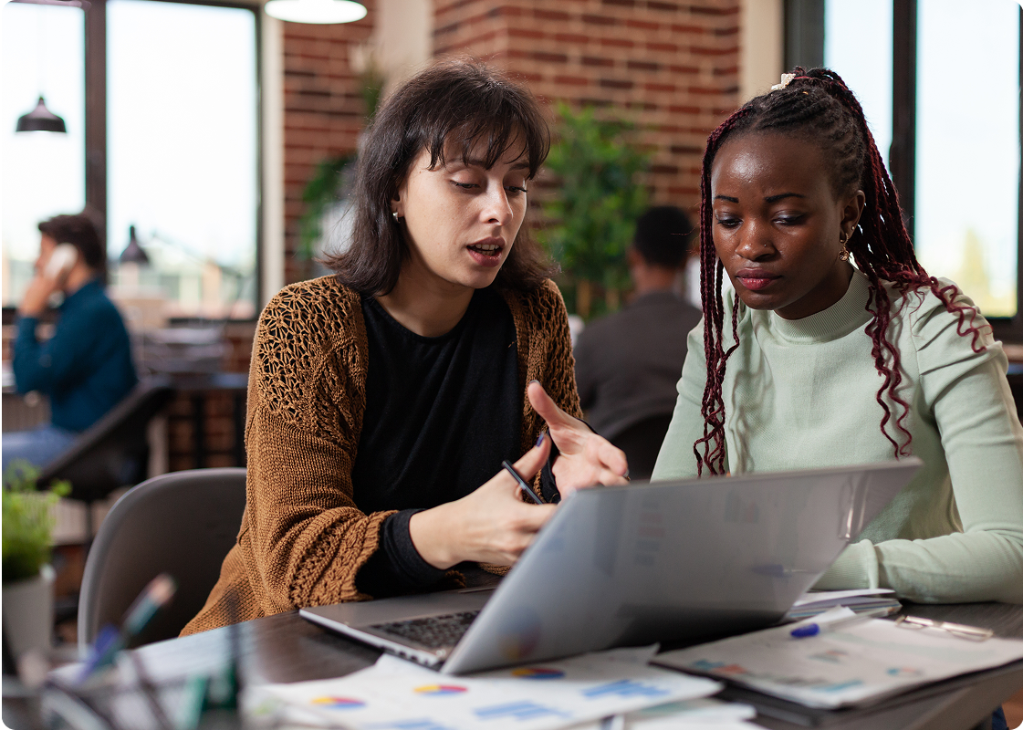 A group of startup workers thriving as a team