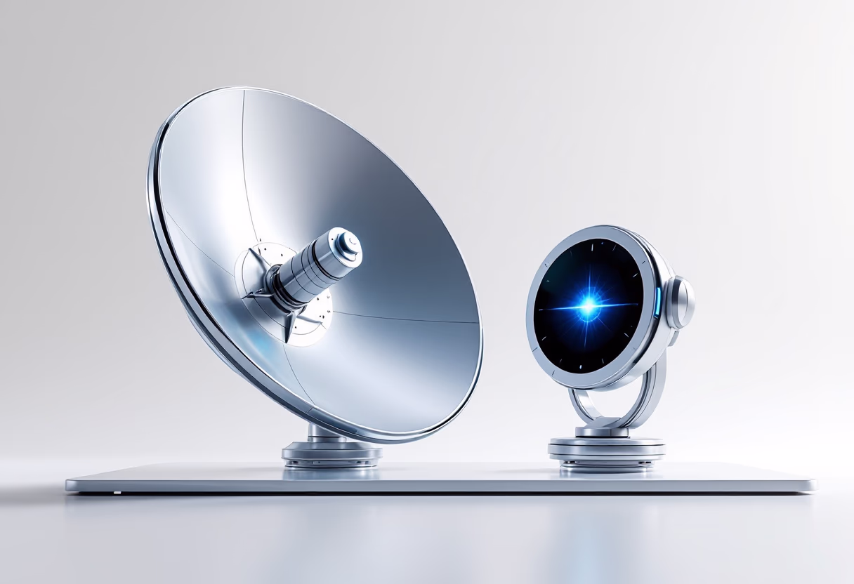 image of cutting-edge communication equipment for a maritime service