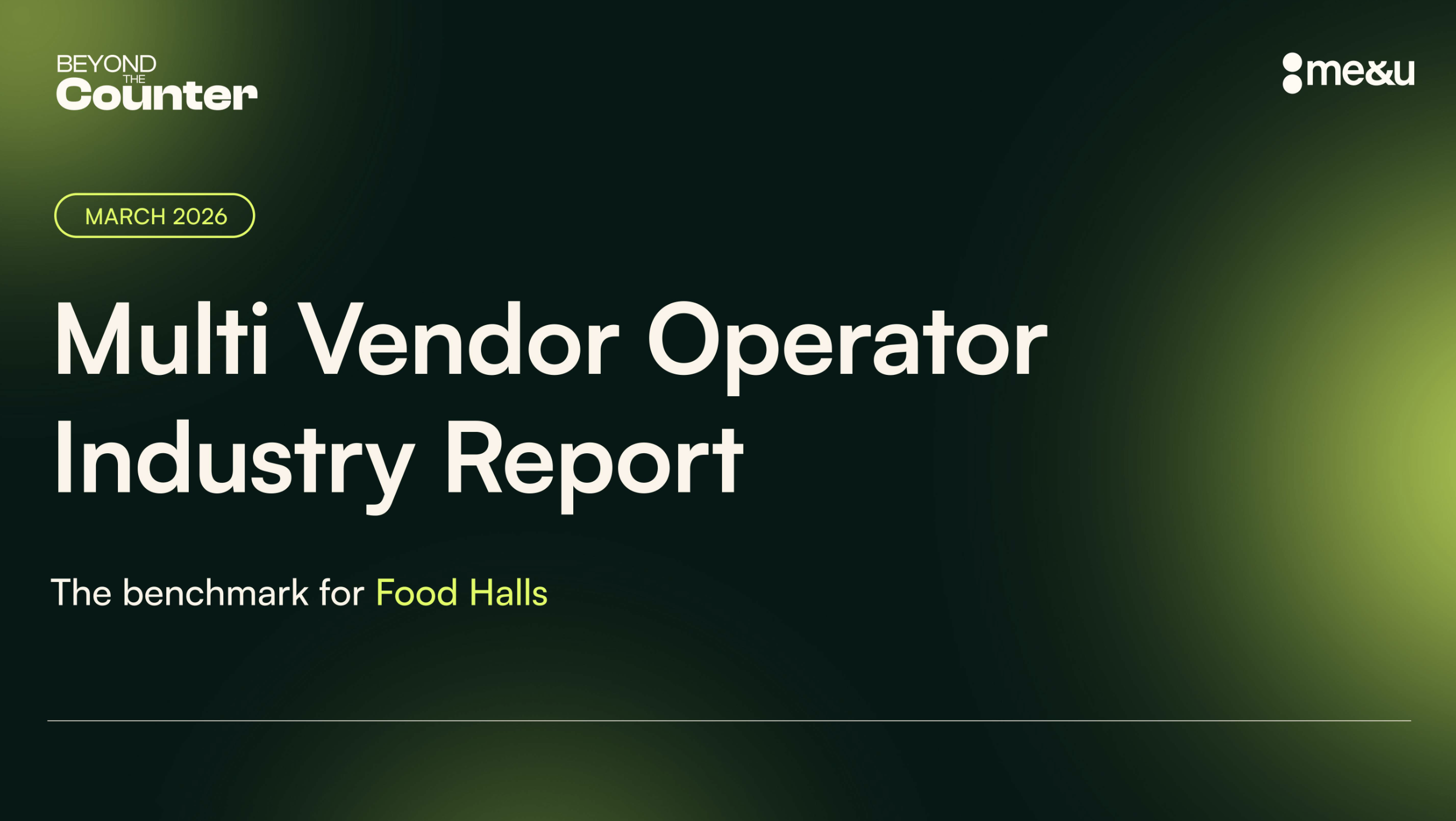 Multi Vendor Operator Industry Report | me&u