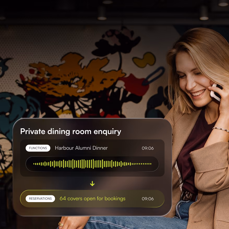 Voice AI can answer any function enquires that come through and prioritise which need to be transferred to a member of staff.