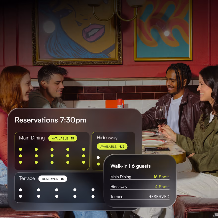 With functions and reservations in the same place, you're no longer booking tables which are reserved for events.