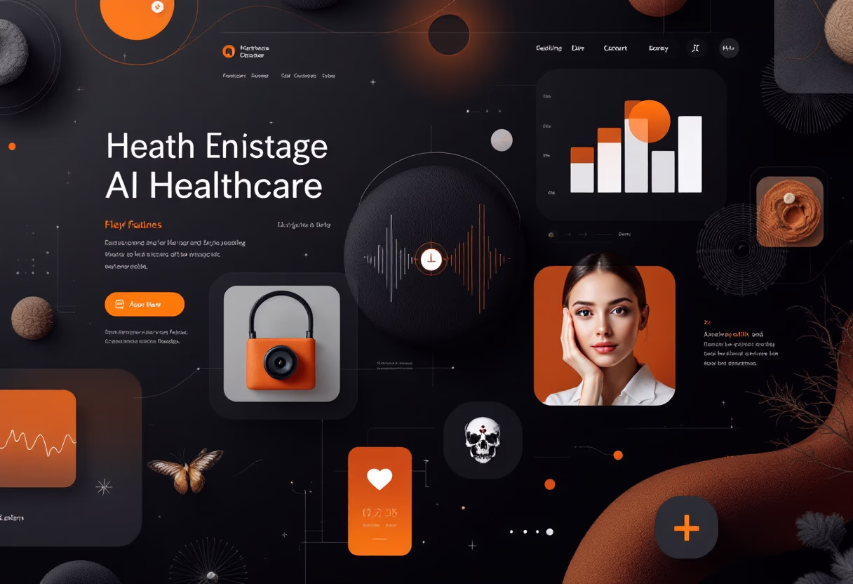 [interface] image of an ai software interface filling the entire background (for an ai healthcare company)