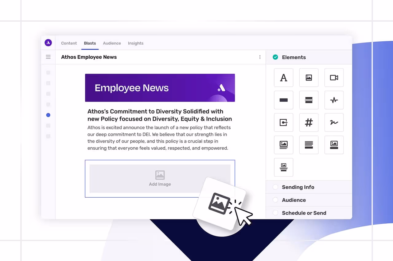 Drag and drop email builder