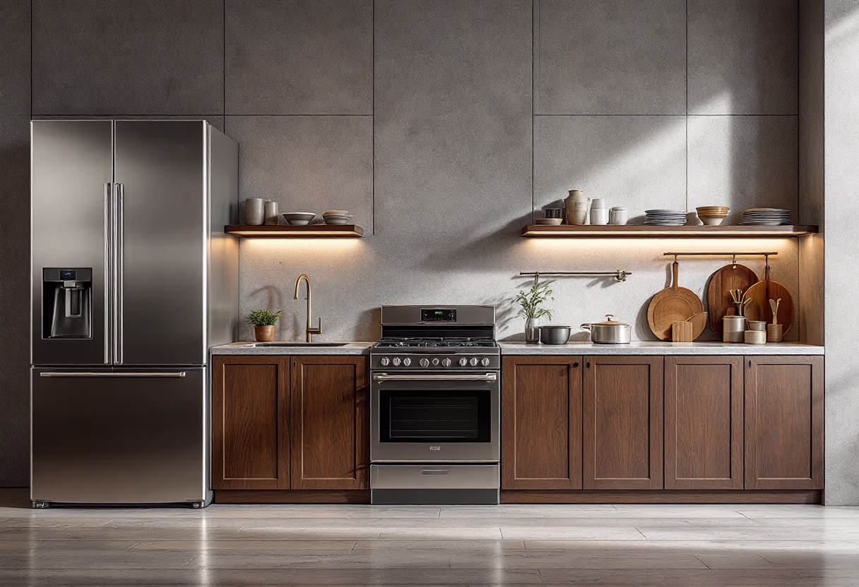 image of kitchen appliances area (for a department store)