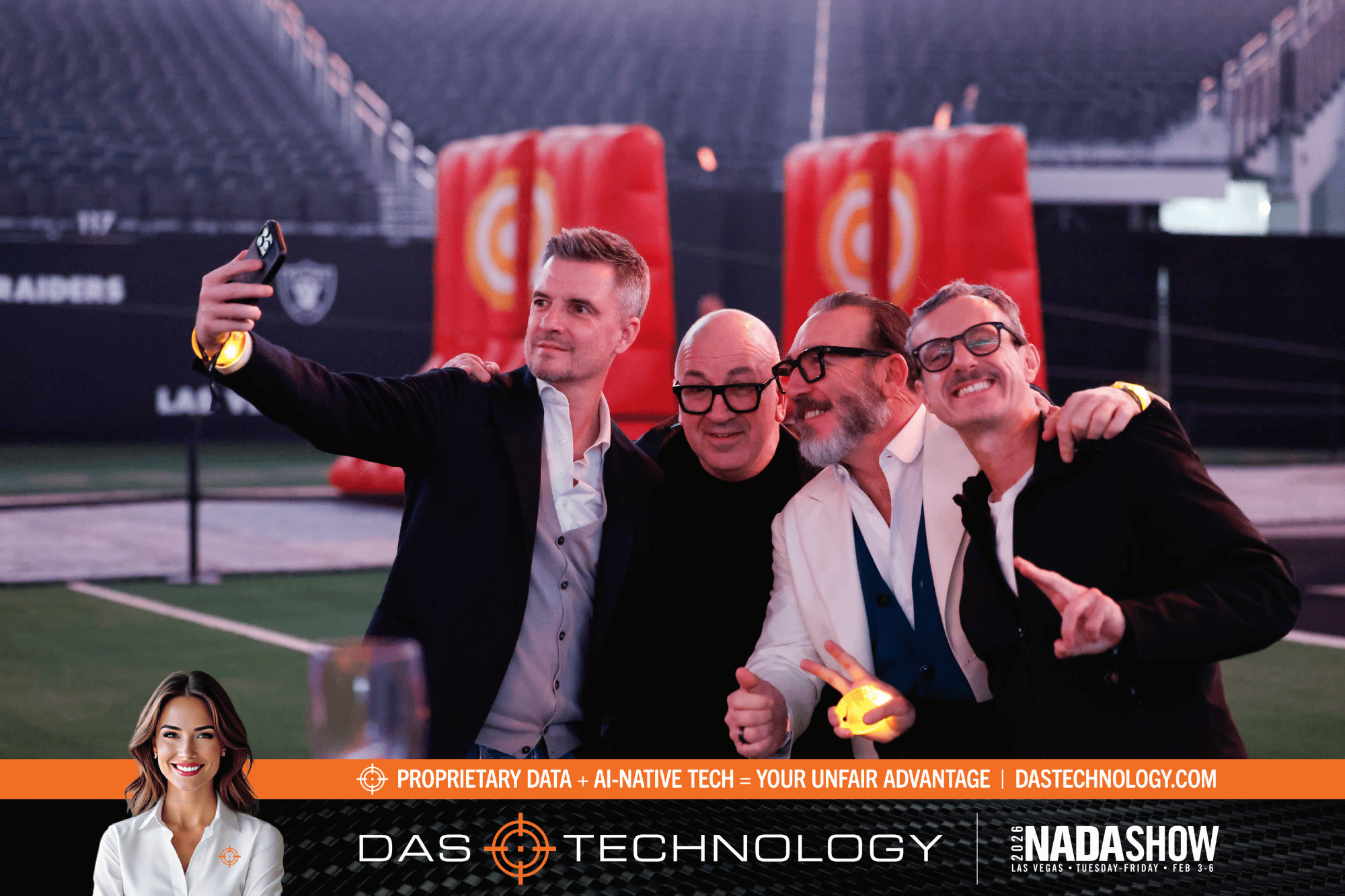 DAS Zipline across Allegiant Stadium in Las Vegas.