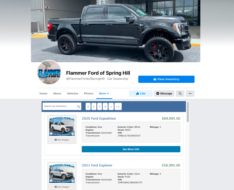 facebook marketplace for car dealers