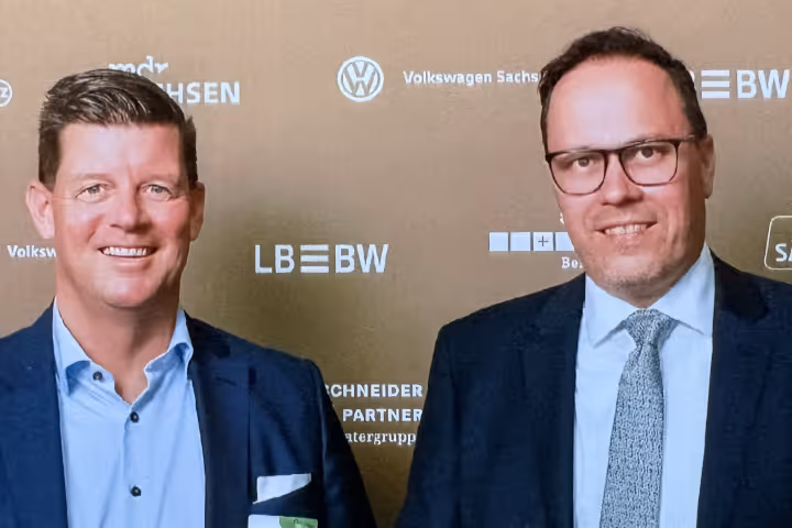 Frank Kebbekus und Dirk Panther, Wirtschaftsminister Sachsen