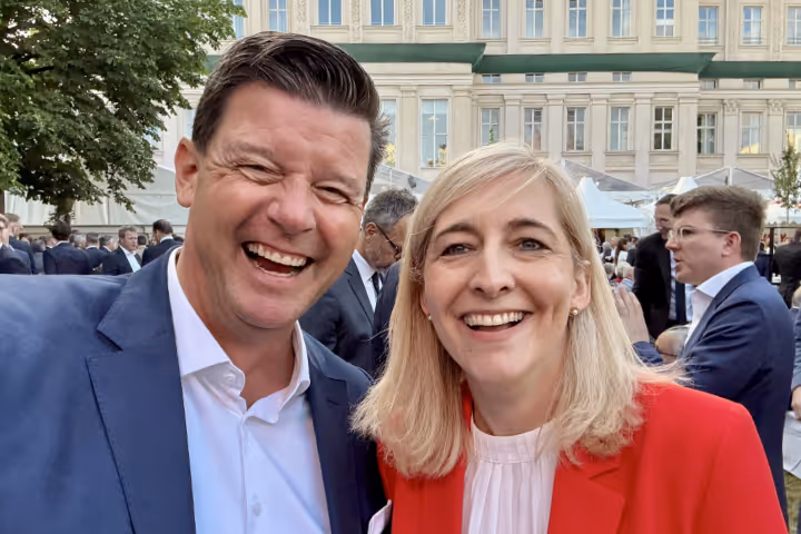 Frank Kebbekus und Nina Warken, Bundesgesundheitsministerin