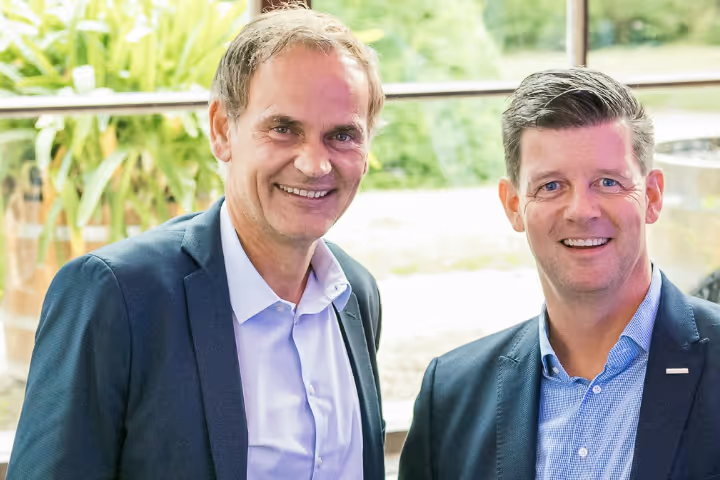 Frank Kebbekus und Oliver Blume, CEO VW