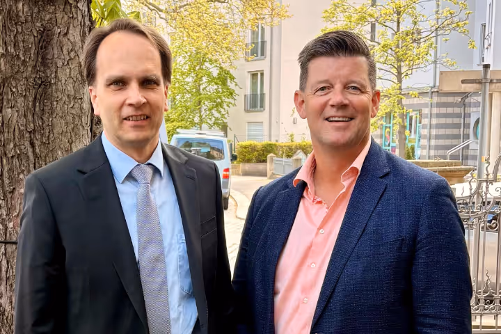 Michael Liedtke, GF Schneider und Partner, und Frank Kebbekus