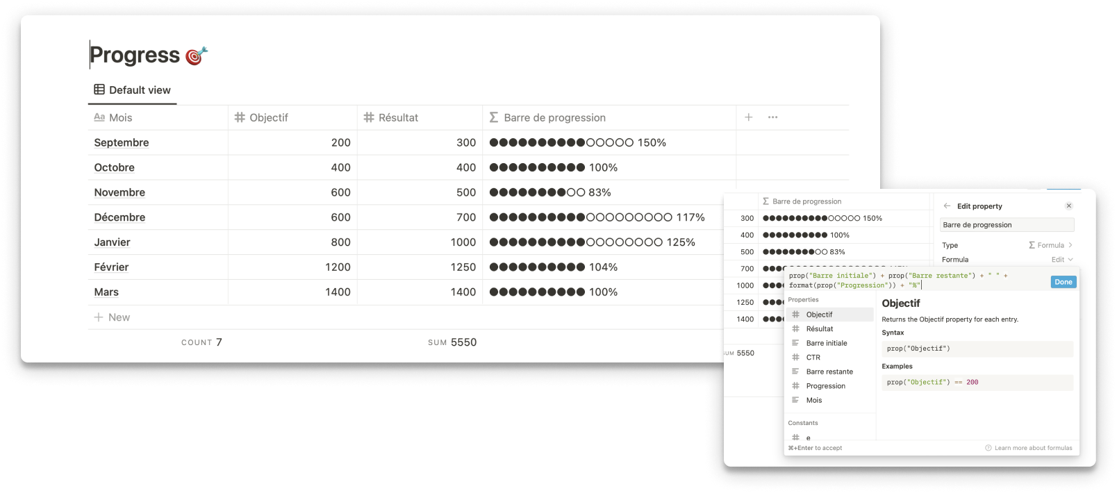 Notion gestion de projet