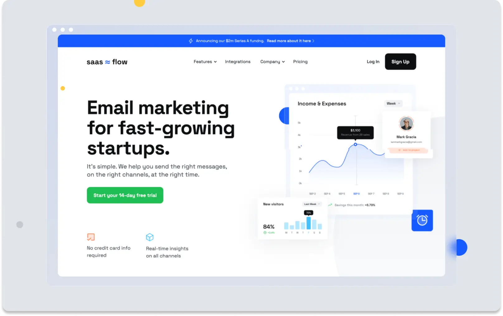 SaasFlow template for saas