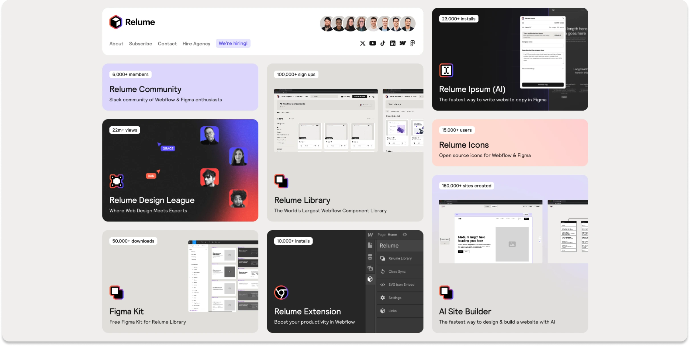 Bento Grid webdesign