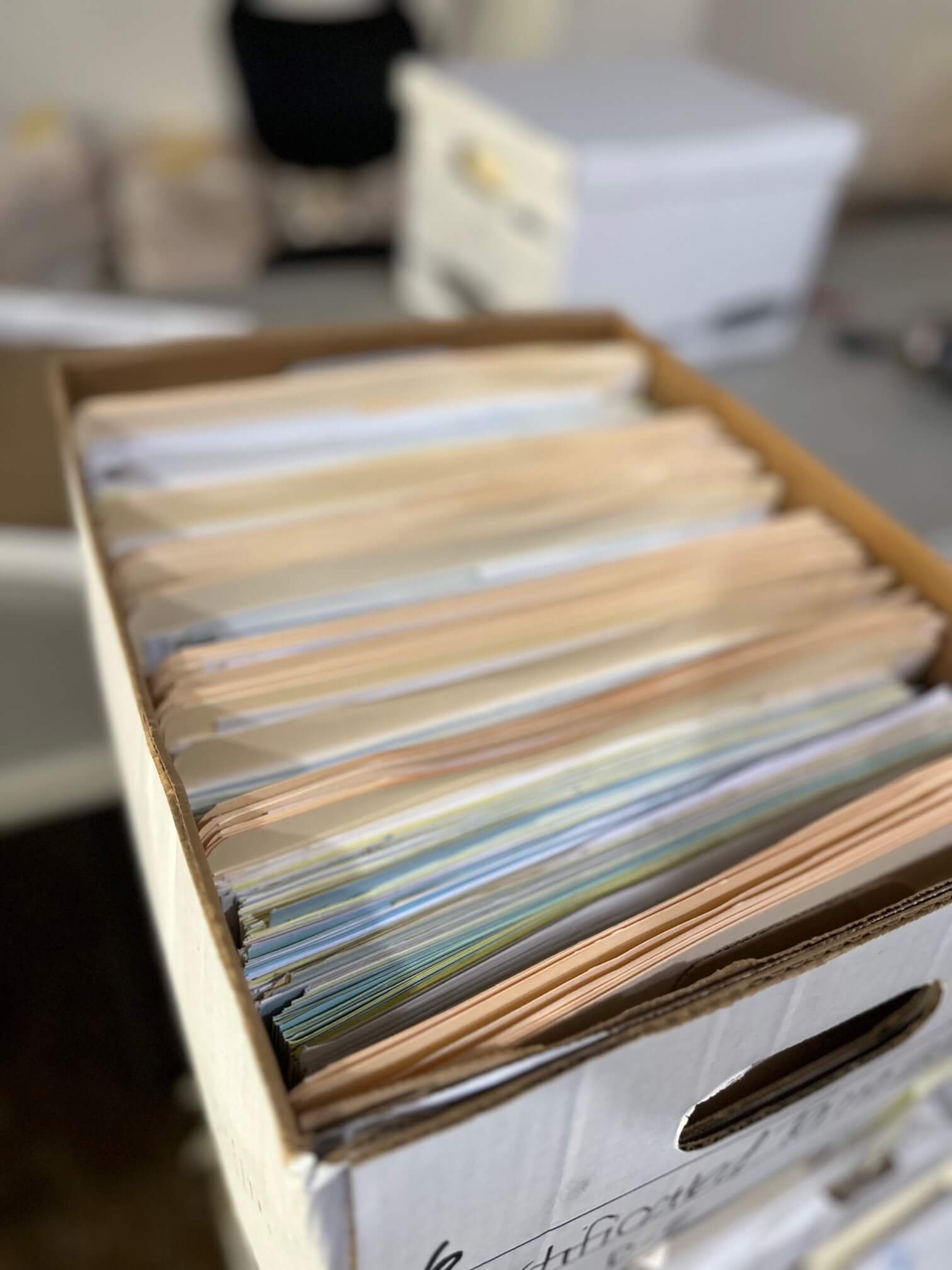 Paper ecrow files, document scanning